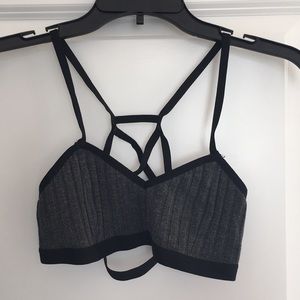 Black caged bralette